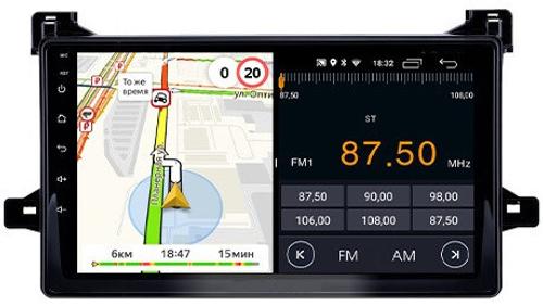 Магнитола для Toyota Prius 50, PHV 2015-2018 - Parafar PF022FHD на Android 13, 8-ядер, 2Гб+32Гб, CarPlay, 4G SIM-слот
