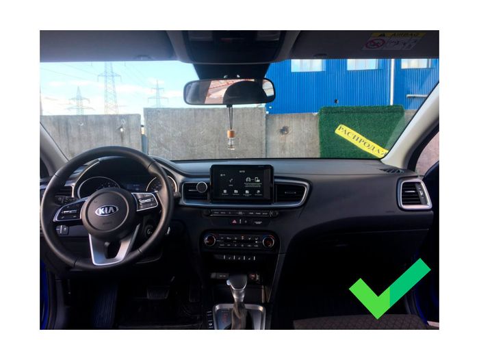Комплект рамки с разъёмами 9" KIA Ceed 2018-2020 (0 DIN) с кнопками