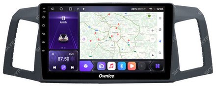Магнитола для Jeep Grand Cherokee 2004-2007 - Kuberg SF-9253 QLed, Android 12, TS10, CarPlay, 4G SIM-слот