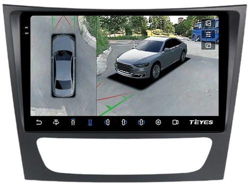 Магнитола для Mercedes-Benz E W211 2002-2010, CLS C219 - Teyes CC3-2K-360 на Android 10, 2K QLED, 6Гб+128Гб, CarPlay, 4G SIM-слот, 4 камеры в комплекте