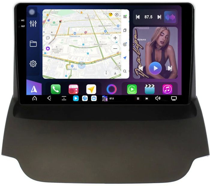 Магнитола для Ford EcoSport 2014-2017 - FarCar XXL232M монитор 9.5" 2K QLED на Android 14, TS20, 8+256Гб, CarPlay, 4G SIM-слот