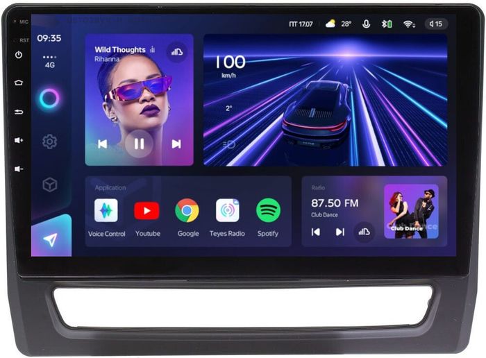 Магнитола для Mitsubishi ASX 2020+ (ШГУ 8", рамка тип 1) - Teyes CC3L монитор 10" IPS на Android 10, 8-ядер, CarPlay, 4G SIM-слот