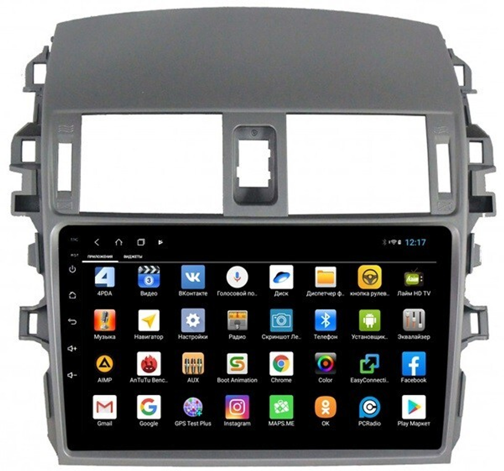 Магнитола для Toyota Corolla 2007-2013 - Parafar PF692XHD на Android 13, 8-ядер, 4Гб+64Гб, CarPlay, 4G SIM-слот