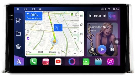 Магнитола для Toyota RAV4 5 2019-2024+ (рынок РФ и ОАЭ) - FarCar 1161M монитор 10.36" QLED на Android 14, TS18, CarPlay, 4G SIM-слот