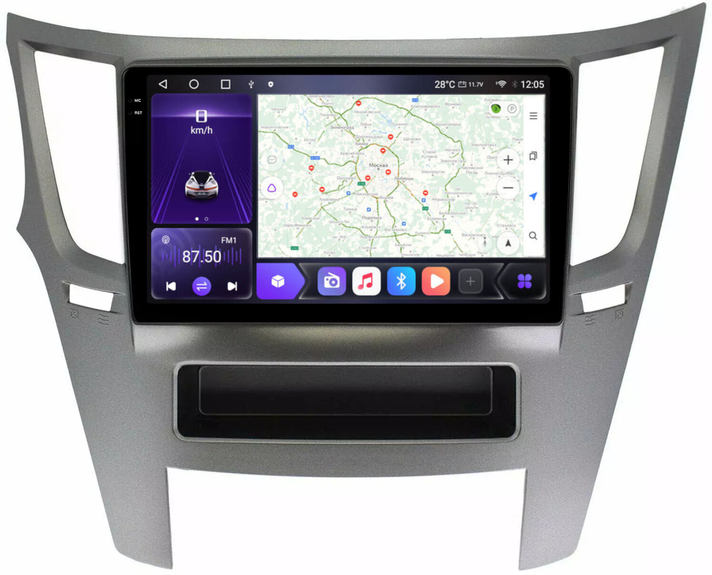 Магнитола для Subaru Legacy, Outback 2009-2015 - Kuberg OL-9514 QLed+2K, Android 12, TS10, CarPlay, 4G SIM-слот