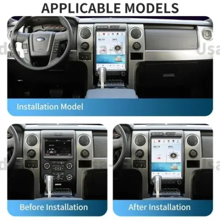 Магнитола для Ford F-150 2009-2012 (климат контроль, без SYNC) - Kuberg ZF-1307A-Q6 на Android 11, 8-ядер, 8ГБ-128ГБ, CarPlay, SIM-слот
