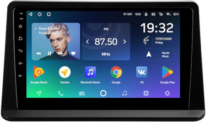 Магнитола для Mitsubishi Pajero 2 1991-2004 (взамен верхнего БК) - Teyes CC2 PLUS монитор 9" IPS на Android 10, Быстрая, SIM-слот