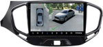 Магнитола для Lada Vesta 2015-2022, Vesta Cross (без штатной КЗВ) - Teyes CC3-2K-360 на Android 10, 2K QLED, 6Гб+128Гб, CarPlay, 4G SIM-слот, 4 камеры в комплекте