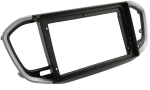 Магнитола для Lada Vesta NG 2023+ (без штатного экрана, рамка серебристо-черная 9) - Teyes CC3-2K монитор 13", QLED+2K, Android 10, 4G SIM-слот, CarPlay