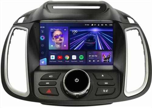 Магнитола для Ford Kuga 2 2012-2019 (без SYNC, рамка с кнопками тип 1) - Teyes CC3 монитор 9" QLED на Android 10, ТОП процессор, 4Гб+32Гб, CarPlay, 4G SIM-слот