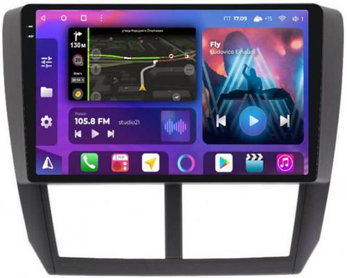 Магнитола для Subaru Forester 3 2008-2013, Impreza 3 2007-2011 - FarCar BM062M-2K монитор 9.5" 2K QLED на Android 14, TS10, 4+32Гб, CarPlay, 4G SIM-слот