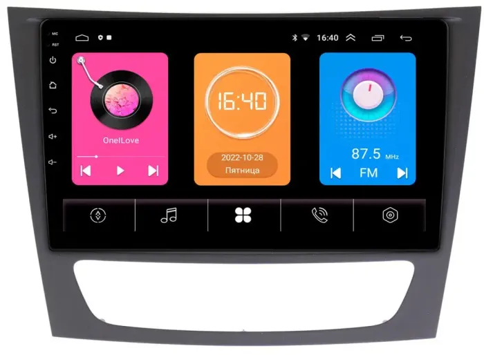 Магнитола для Mercedes-Benz E (W211) 2002-2010, CLS W219 -  GT9-451 на Android 10, 2ГБ-16ГБ