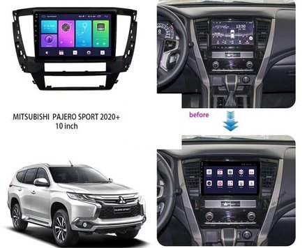 Магнитола для Mitsubishi Pajero Sport 3 2020-2024, Montero Sport - Parafar PF238FHD на Android 13, 8-ядер, 2Гб+32Гб, CarPlay, 4G SIM-слот
