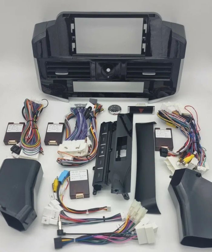 Магнитола для Toyota Land Cruiser 200 2007-2015 (со штатной камерой или 360) - Kuberg монитор 12.3" в стиле Audi на Android 13, Быстрая, CarPlay, 4G SIM-слот