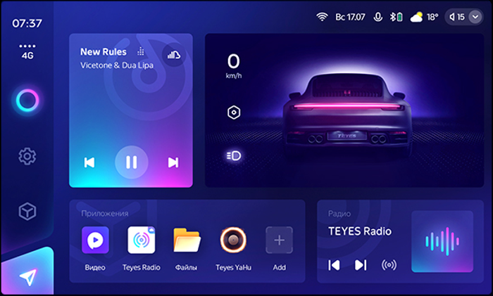 Магнитола в 10" рамку с экраном 10.36" 2K QLed - Teyes CC3-2K на Android 10, ТОП процессор, Carplay, 4G SIM-слот
