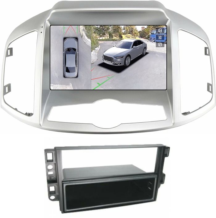 Магнитола для Chevrolet Captiva 2011-2015 (перенос БК вниз) - Teyes CC3-2K-360 монитор 9.5" 2K QLED на Android 10, 6Гб+128Гб, CarPlay, 4G SIM-слот, 4 камеры в комплекте