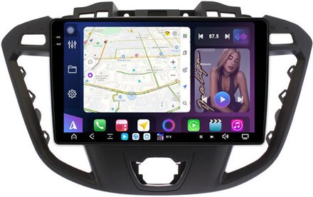 Магнитола для Ford Transit Custom, Tourneo Custom 2012-2019 - FarCar XXL3253M монитор 9.5" 2K QLED на Android 14, TS20, 8+256Гб, CarPlay, 4G SIM-слот
