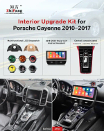 Сенсорная центральная консоль Porsche Cayenne 2010-2017 (черная) - Kuberg ZF-5023-BL