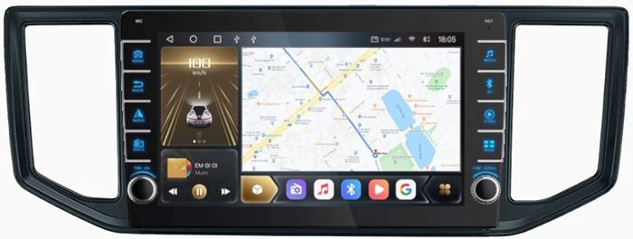 Магнитола для Volkswagen Crafter 2017+ - Kuberg OL-1972 (кнопки и крутилки), Android 12, TS10, CarPlay, 4G SIM-слот