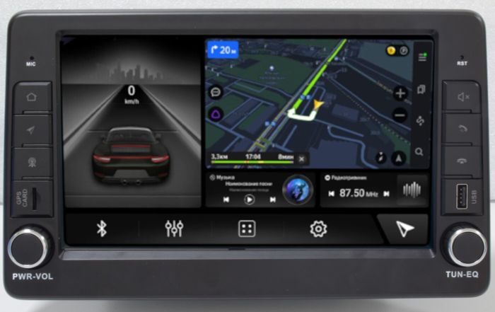 Магнитола для Renault Arkana 2019+, Duster 2020+ (цветное ШГУ) - Parafar PF156XHD9 на Android 10, SIM-слот