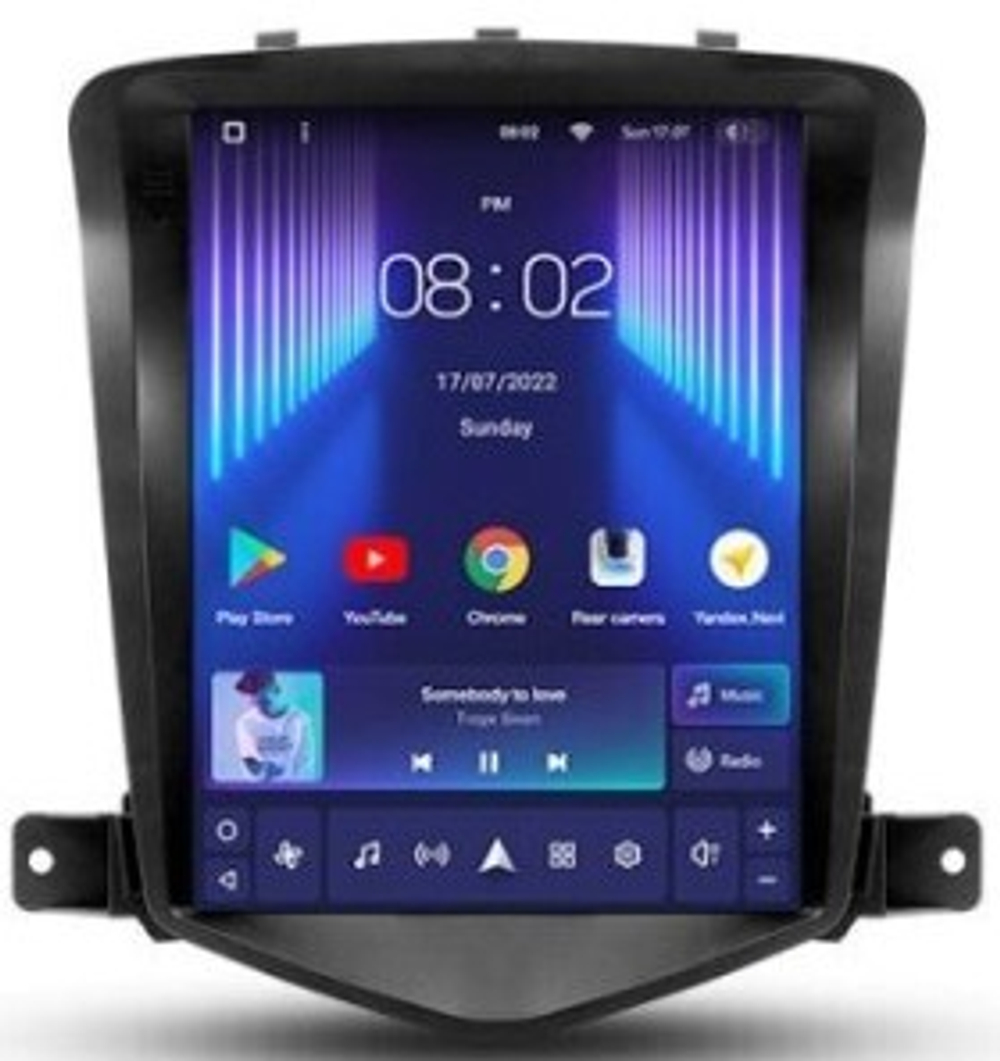 Магнитола для Chevrolet Cruze 1 2009-2012 - Teyes TPRO 2 монитор 9.7" QLED в стиле "Тесла" на Android 10, TS10, 4G SIM-слот