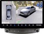 Магнитола для Lexus IS250 XE20 2005-2013 (ШГУ монохром, рамка с крутилками) - Teyes CC3-2K-360 монитор 13" 2K QLED на Android 10, Быстрая, CarPlay, 4G SIM-слот, 4 камеры в комплекте