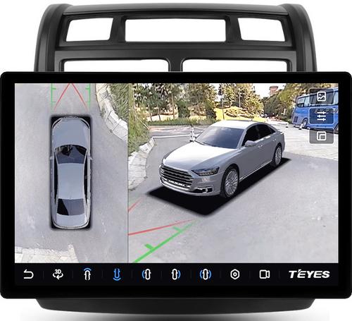 Магнитола для KIA Sportage 2 2008-2010 - Teyes CC3-2K-360 монитор 13" 2K QLED на Android 10, Быстрая, CarPlay, 4G SIM-слот, 4 камеры в комплекте