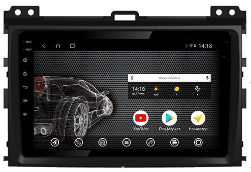 Магнитола для Toyota Land Cruiser Prado 120, Lexus GX470 (экран климата внизу) - AK359R9-MTK Android 10, 8-ядер, 2Гб-32Гб