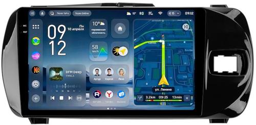 Магнитола для Toyota Vitz 3 2014-2019 - Teyes CC4-PRO монитор 9.5" 2K QLED на Android 13, Snapdragon 778G, ИИ, CarPlay, DSP, 4G SIM-слот