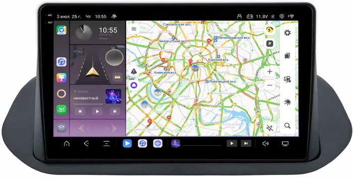 Магнитола для Nissan Rogue T33, X-Trail T33 2020+ - Kuberg SF-1670-B QLed+2K, Android 13, TS20, CarPlay, 4G SIM-слот