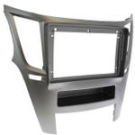 Магнитола для Subaru Legacy 5, Outback 4 2009-2014 (левый руль, рамка серебро) - Vaycar VA71-0061-2K на Android 13, Быстрая, 2K QLED, CarPlay, 4G SIM-слот