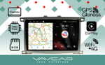Магнитола для Toyota Land Cruiser 100, Lexus LX470 2002-2007 (экран климата снизу) - Vaycar VA77-1166 на Android 13, 8-ядер, 4G SIM-слот