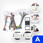Магнитола для Lexus RX 2003-2009, Toyota Harrier XU30 2003-2013 (ШГУ монохром, рамка серо-бежевая LUX) - FarCar монитор 12.3" 2K QLED на Android 14, TS10, CarPlay, 4G SIM-слот