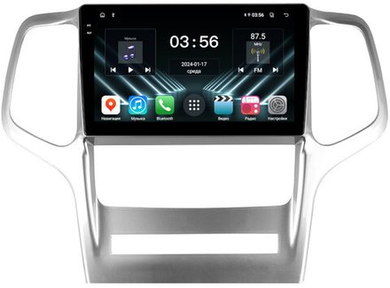 Магнитола для Jeep Grand Cherokee WK2 2010-2013 - FarCar DX9-9568 монитор 9.5" IPS на Android 13, 4+64Гб, CarPlay