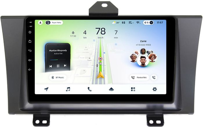 Магнитола для Honda Elysion 2004-2013 - Teyes CC4L монитор 9" IPS на Android 14, Быстрая, Snapdragon 662, CarPlay, 4G SIM-слот