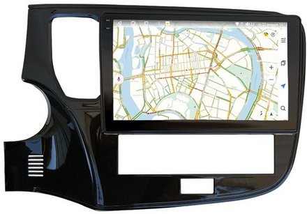 Магнитола для Mitsubishi Outlander 3 2019-2022 (прямоугольный климат) - Vaycar VA47-2005-2K на Android 13, 8-ядер, 2K QLED, ТОП процессор, CarPlay, 4G SIM-слот