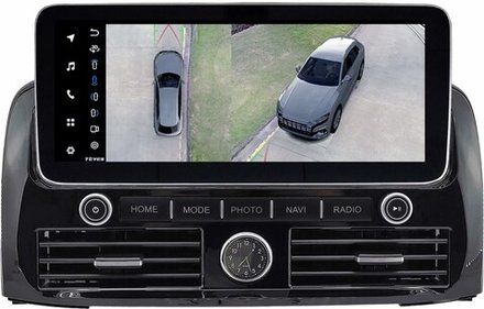 Магнитола для Toyota Land Cruiser Prado 120, Lexus GX470 (JBL, экран климата внизу) - Teyes LUX ONE 360 монитор 12.3" на Android 10, CarPlay, 4G SIM-слот, 4 камеры в комплекте, 6/128ГБ