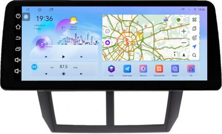 Магнитола для Subaru Forester 3 SH 2008-2013, Impreza 3 GH,GE - FarCar монитор 12.3" 2K QLED на Android 14, TS10, CarPlay, 4G SIM-слот