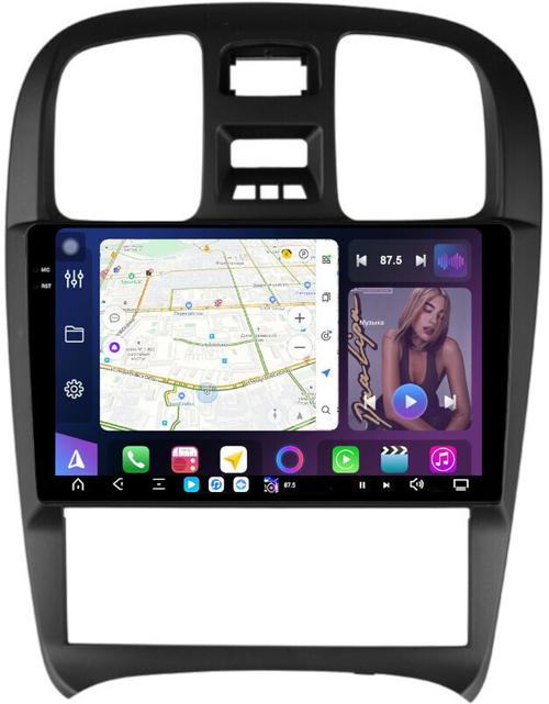 Магнитола для Hyundai Sonata 4 2001-2013 - FarCar GX3062M монитор 9.5" 2K QLED на Android 14, TS20, 6+128Гб, CarPlay, 4G SIM-слот