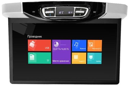 Монитор потолочный моторизированный для Mersedes-Benz V класс - ERGO ER15AMS-AUTO с экраном 15.6” (1920х1080 FullHD, Android, ) серый