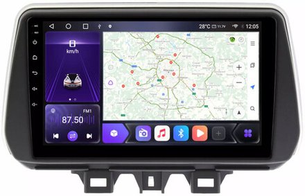 Магнитола для Hyundai Tucson 2018-2021 - Kuberg OL-9728-P QLed, Android 10, CarPlay, 4G SIM-слот