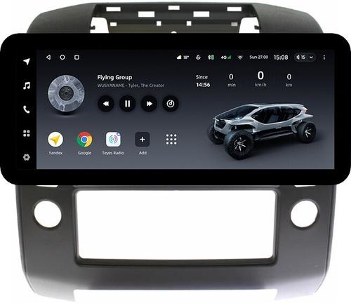 Магнитола для Nissan Navara D40 2004-2014 (кондиционер) - Teyes LUX ONE ROUND монитор 12.3" 2K QLED на Android 10, CarPlay, 4G SIM-слот
