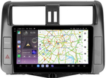Магнитола для Toyota Land Cruiser Prado 150 2009-2013 (взамен 7" навигации) - Kuberg EW-9613-2 QLed+2K, Android 13, TS20, CarPlay, 4G SIM-слот