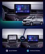 Магнитола для Hyundai H1, Grand Starex, 2018-2022 (ШГУ цветной) - Teyes CC3L монитор 9" IPS на Android 10, 8-ядер, CarPlay, 4G SIM-слот
