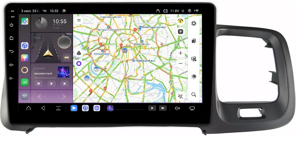 Магнитола для Volvo S60/V60 2010-2018 (штатный экран 7") - Kuberg SF-9002 QLed, Android 13, TS20, CarPlay, SIM-слот
