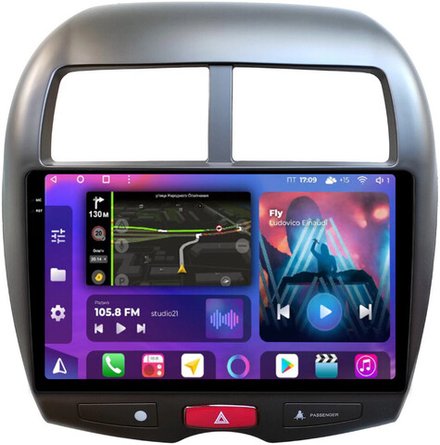 Магнитола для Mitsubishi ASX, Peugeot 4008, Citroen C4 Aircross 2010-2016 - FarCar BM026M-2K монитор 10.36" 2K QLED на Android 14, TS10, 4+32Гб, CarPlay, 4G SIM-слот