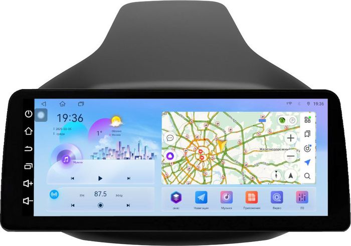 Магнитола для Chery Tiggo 7 2016-2020 - FarCar монитор 12.3" 2K QLED на Android 14, Быстрая, CarPlay, 4G SIM-слот