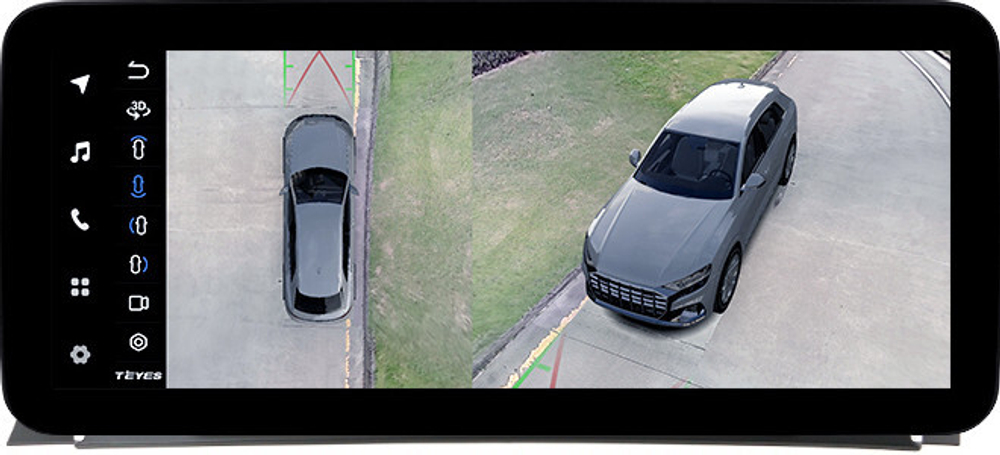Магнитола для BMW X3 F25 2014-2017, X4 F26 2014-2018 NBT (рамка тип 1) - Teyes LUX ONE 360 монитор 12.3" 2K QLED на Android 10, 6Гб+128Гб, CarPlay, 4G SIM-слот, 4 камеры в комплекте