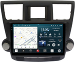 Магнитола для Toyota Highlander 2 2007-2013 XU40 (крутилки декоративные) - RedPower 035 Android 10, QLED+2K, ТОП процессор, 6Гб+128Гб, CarPlay, SIM-слот