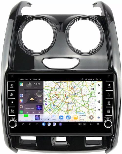 Магнитола для Renault Duster 2015-2020, Lada Largus 2021+ - Kuberg OL-9115-2 (кнопки и крутилки) Android 13, TS20, 6+128Гб, CarPlay, 4G SIM-слот